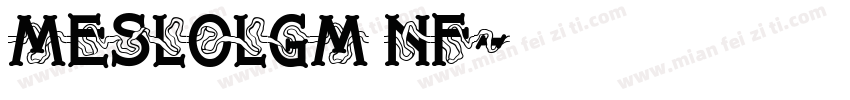 MesloLGM NF字体转换